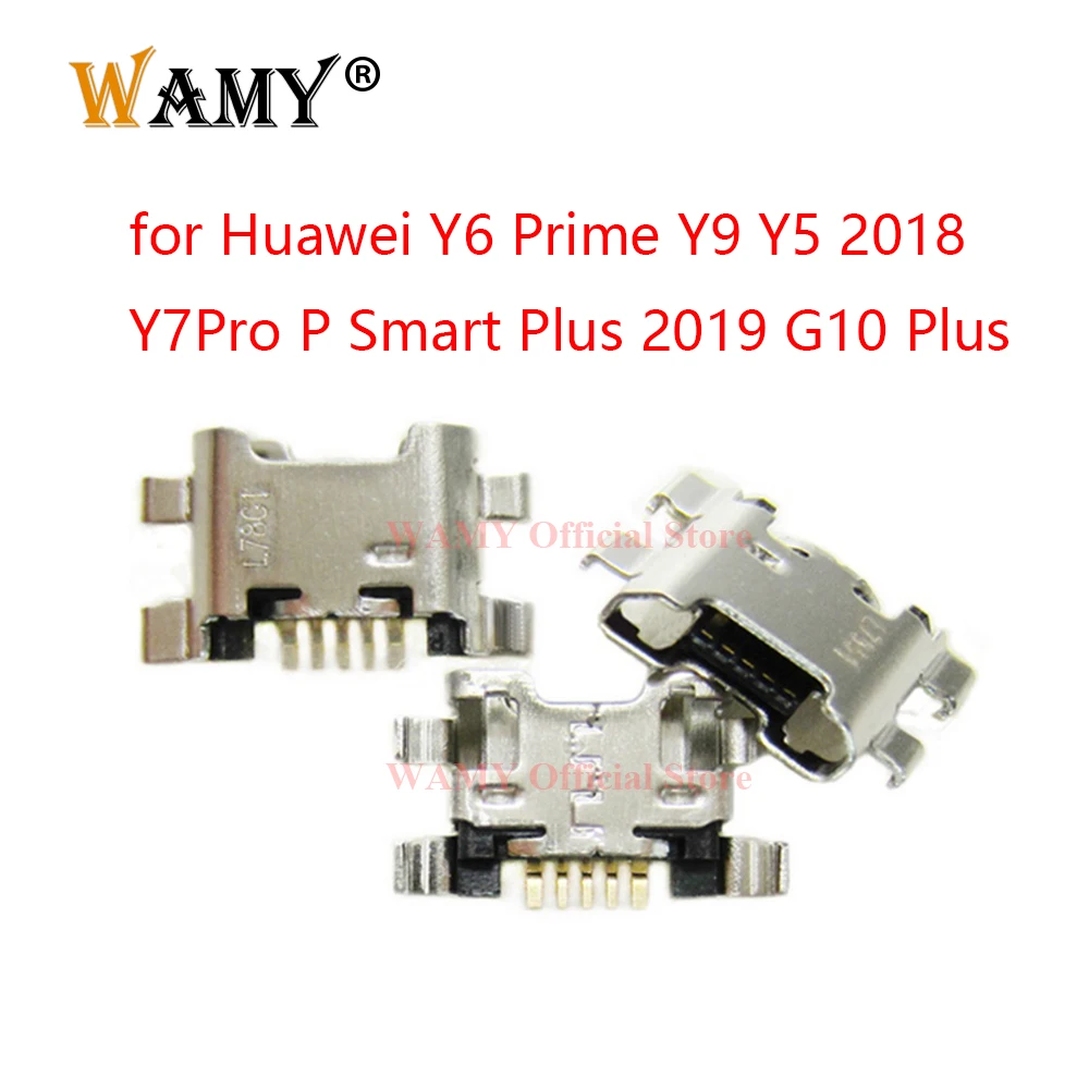 WAMY USB Charging Dock Charger Port Connector Plug Jack For Huawei Y6 Prime Y9 Y5 2018 Y7Pro Y7 Pro P Smart Plus 2019 G10 Plus