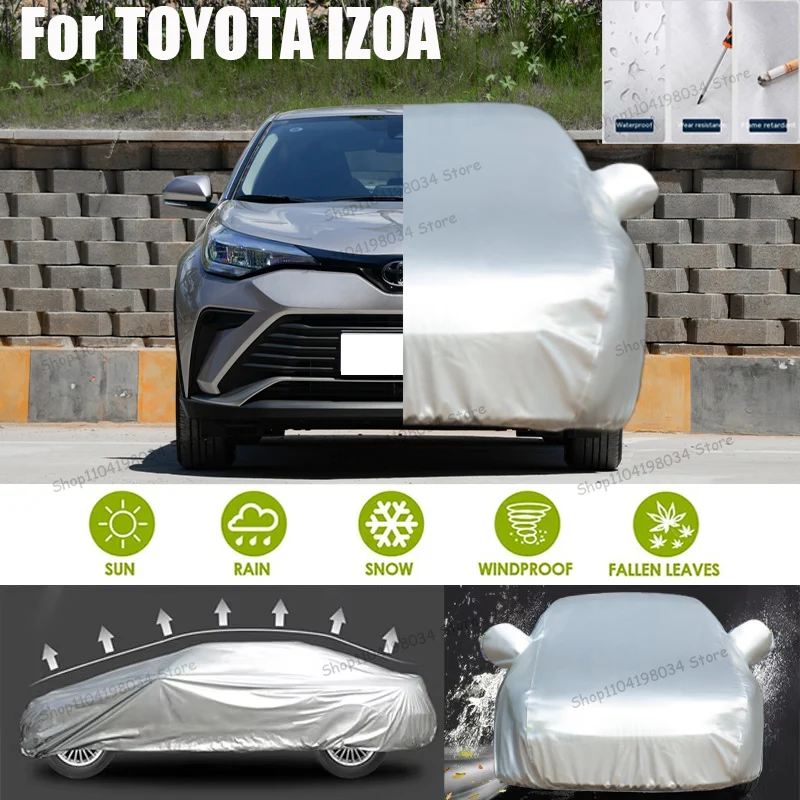 For TOYOTA IZOA Auto Anti snow Anti dust Sunscreen Anti-uv Anti peeling paint And Anti Rainwater 210t car cover Car cover