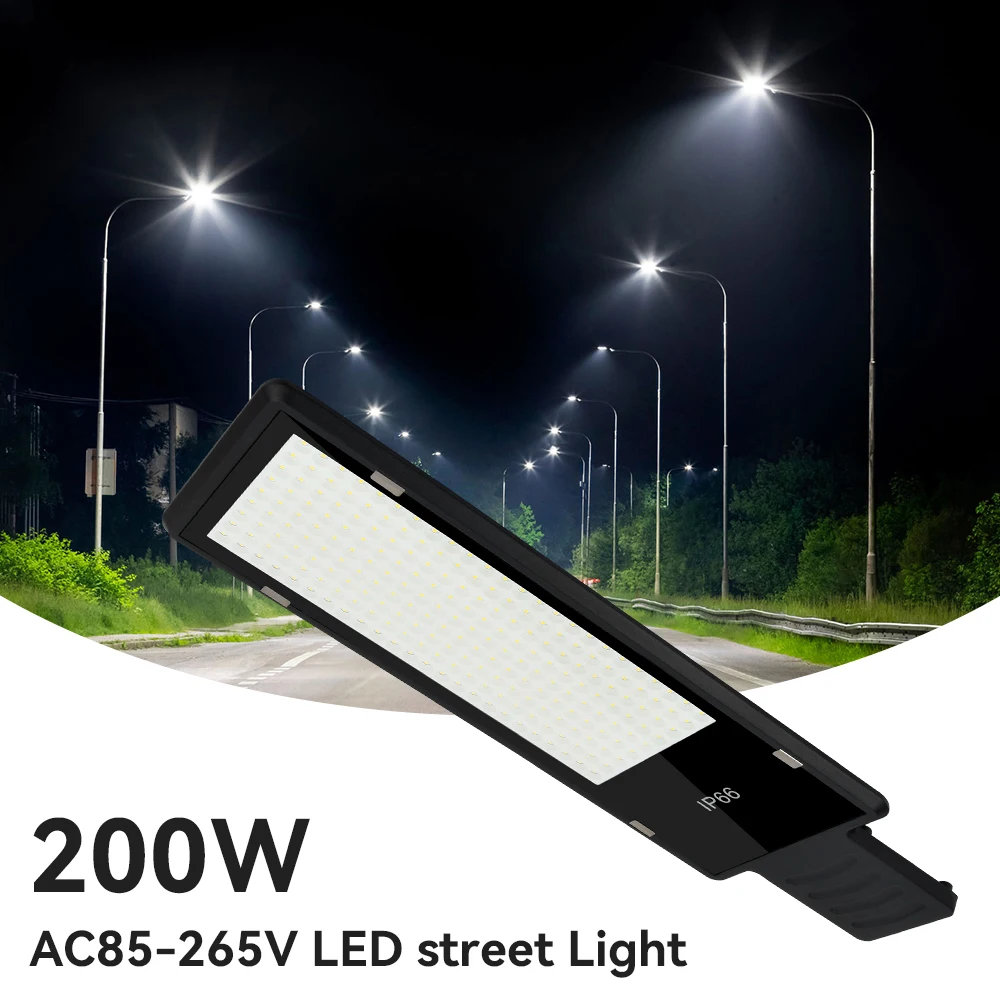 ไฟ LED ความสว่างสูงสำหรับไฟถนน AC85-265V IP65อลูมิเนียมเหมาะสำหรับลานบ้านสวนถนนป้ายโฆษณา