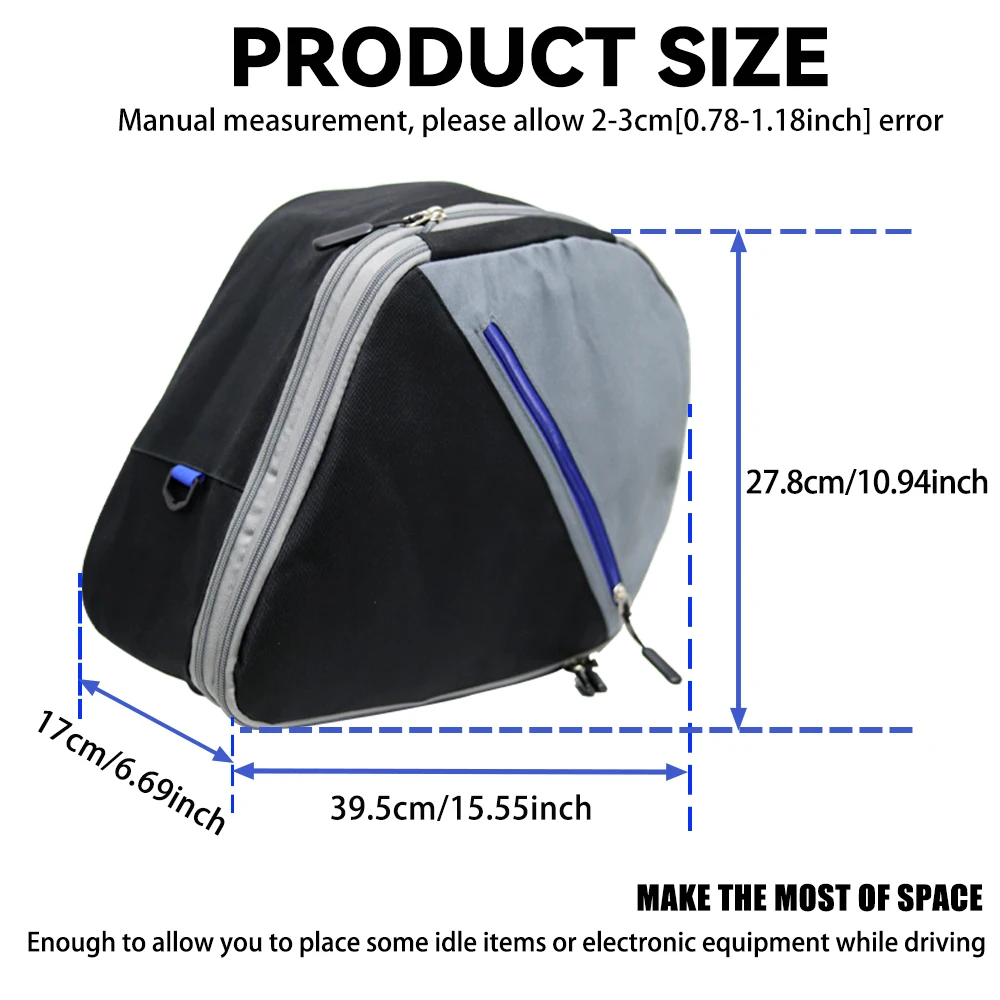 For Yamaha Tracer 9 GT TRACER 9GT Motorcycle Luggage Bags Black Expandable Inner Bags Tracer9 GT Tracer900 Tool Bag
