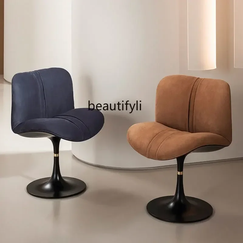 Designer Personality Simple Modern Armchair Shaped Rotating FRP Home Marilyn Dining Chair