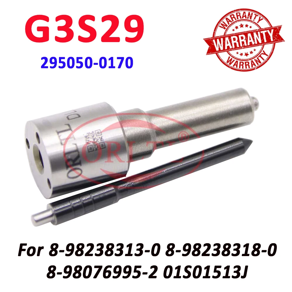 ORLTL G3S29 Diesel Injector Nozzle g3s29 Common Rail Injector 295050-0170 8-98238313-0 8-98238318-0 8-98076995-2 01S01513J