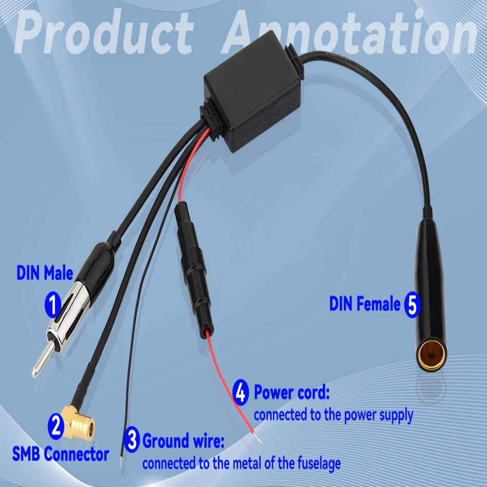 Superbat FM/AM hogy DAB/DAB+ autó Rádióadó Légiforgalmi antenne átalakító Szemafor splitter+amplifier számára JVC kenwood sony Beleszalad