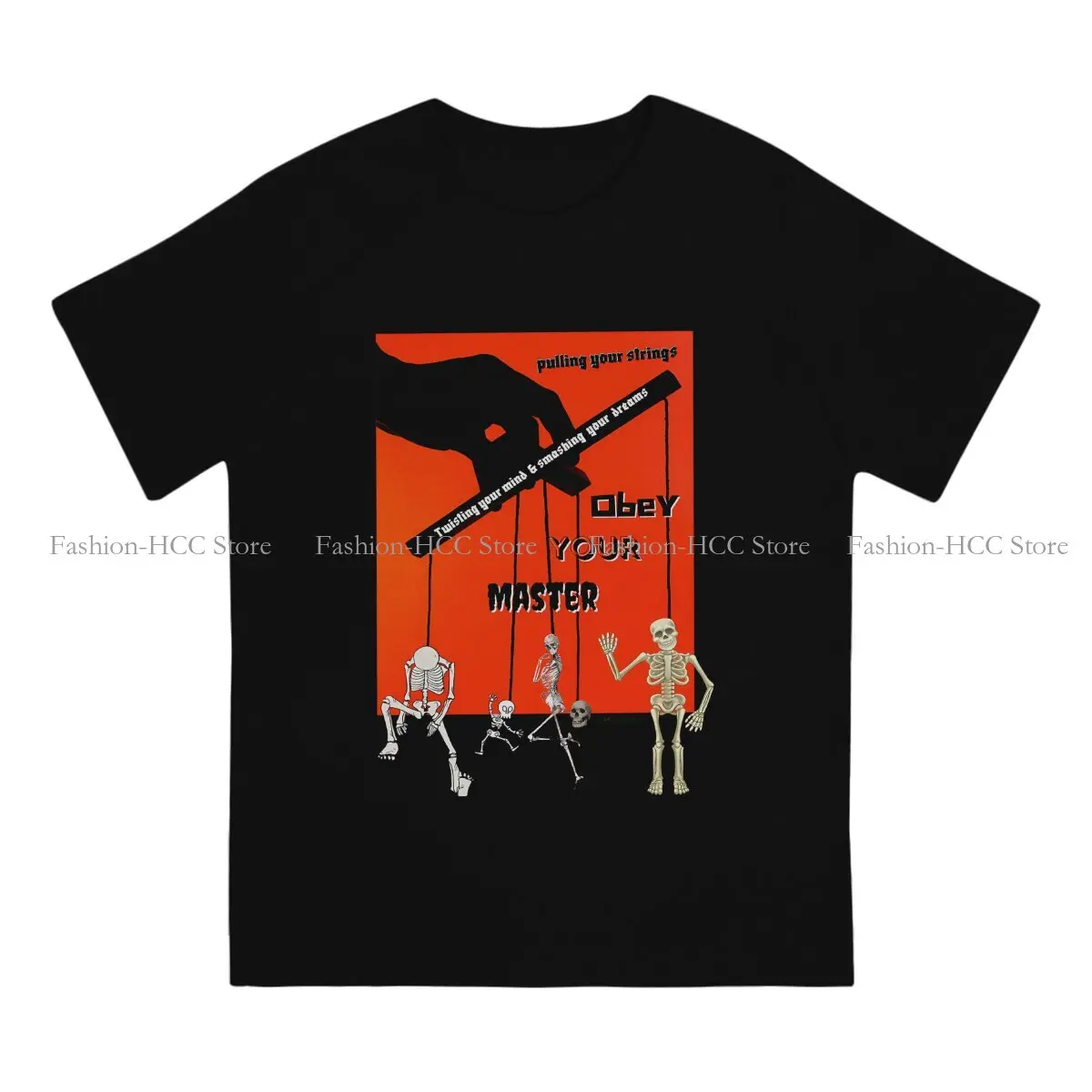 String Puppet Polyester TShirt for Men Pulling Your Strings Soft Summer Sweatshirts T Shirt Novelty New Design