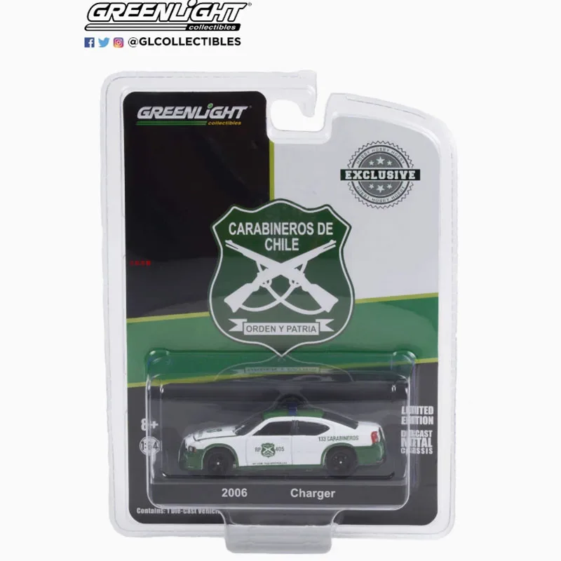 Greenlight Diecast escala 1:64 2006 cargador aleación simulación coche modelo colección estática decorado vacaciones juguetes regalo de recuerdo