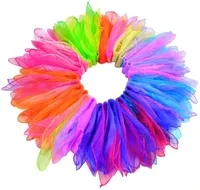 10pcs Gradient Square Scarf Stage Dance Show 60x60cm Girls Decorative Head Scarf Kerchief Neck Wrap Randomly Color