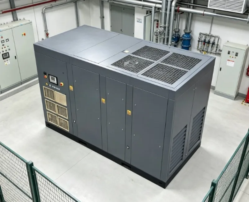 Permanent Magnet Variable Speed Screw Compressor, 75KW 1.0Mpa Air Cooled Single Stage Industrial Air Compressor