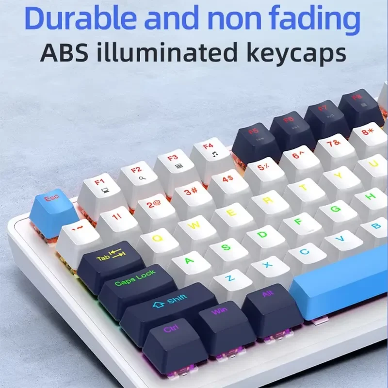 K82 Cool Backlight Mechanical Keyboard,82 Keys,Multifunctional Knob,Full Key Hot Swappable,Wired Connection,Windows&Mac