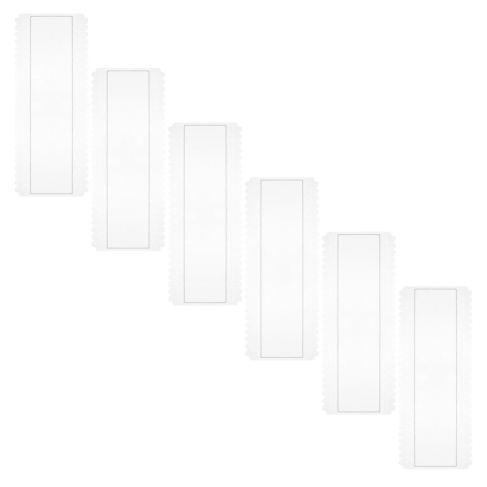 6 Pcs Nail Art Color Display Board Card Sample Tips Gel Polish Tray for Design Flat Supplies