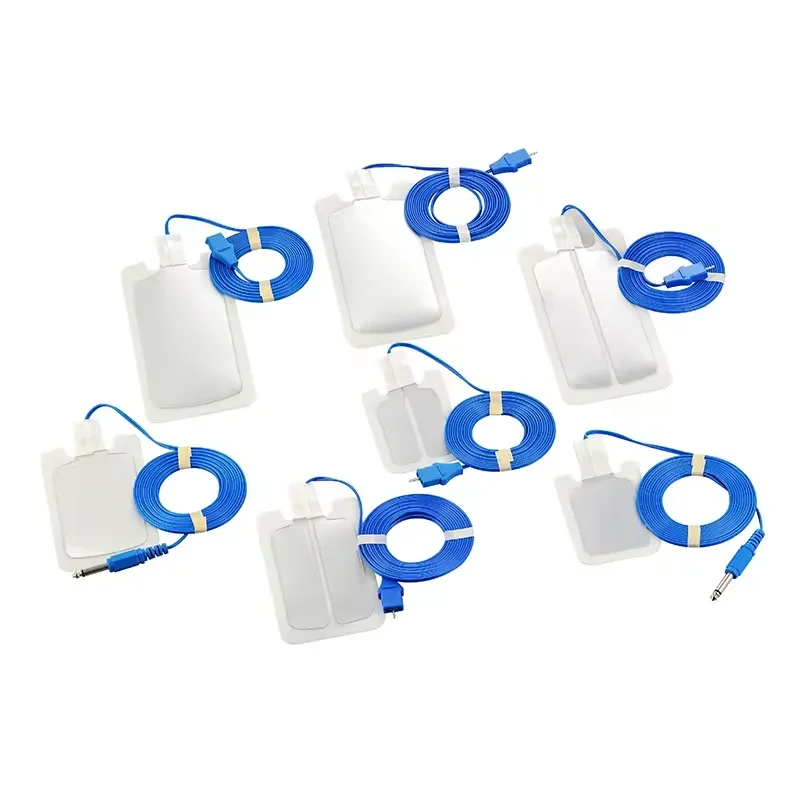 In Stock Disposable neutral electrode plate adhesive ESU grounding pad neutral electrode return plate ESU Plate with cable Hot S