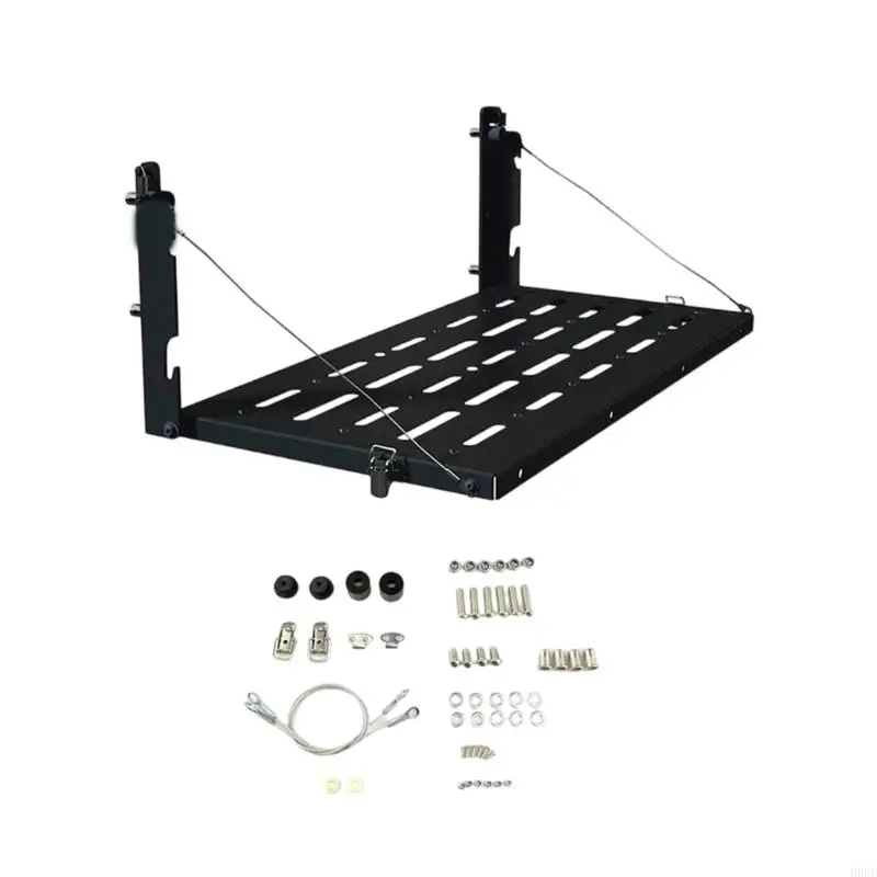 Foldable Rear Tailgate Storage Shelf For Select Model Adventure Vehicle Rear Door Foldable Table Cargo Shelf H9EE