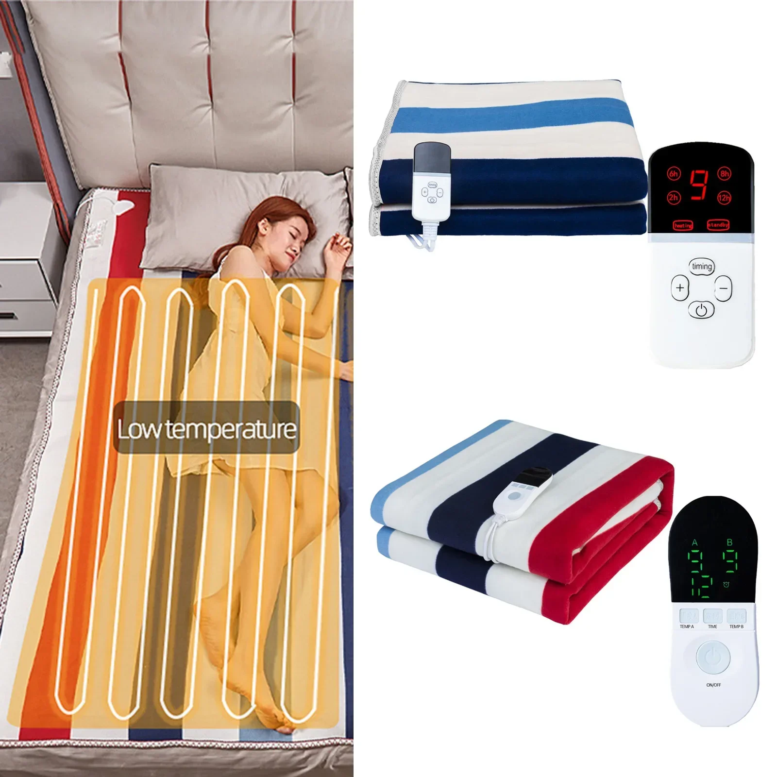 110V-220V Security Plush Electric Blanket Bed Thermostat Electric Mattress Soft Electric Heating Blanket Warmer Heater Carpet