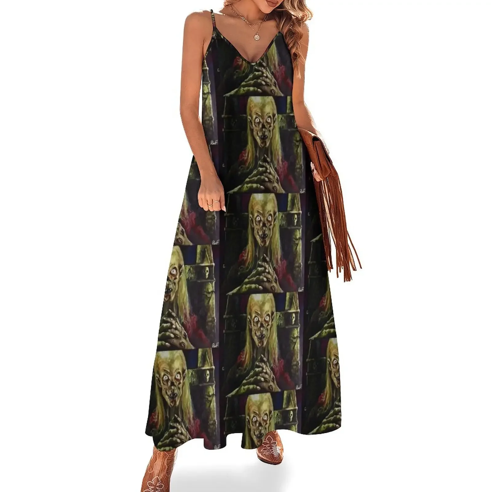 

The Keeper of the Crypt Sleeveless Dress elegant chic wedding evening dresses fairy dress Women's evening dress