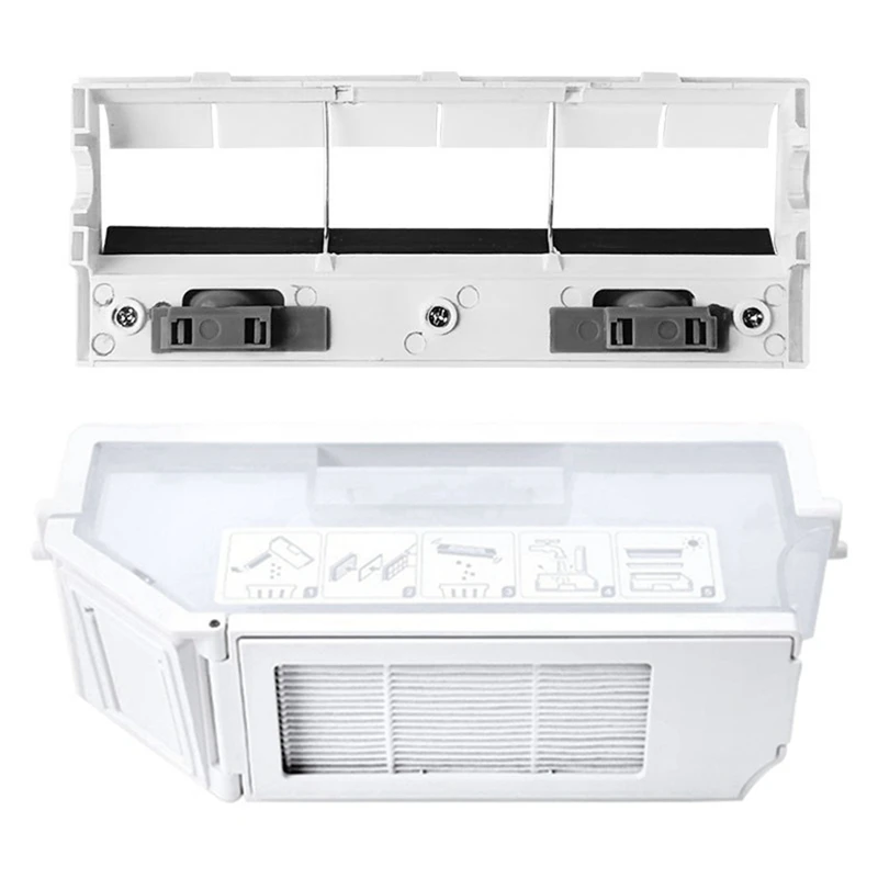 Für ecovacs deebot x1/t10 omni turbo ersatzteile roboter staubsauger haupt bürsten abdeckung staubs ammel box