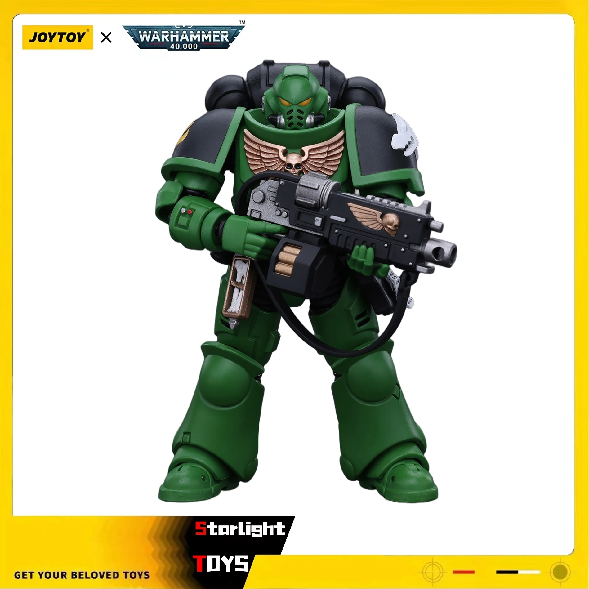 

JOYTOY 1/18 Action Figure Warhammer 40K Salamanders Intercessors Brother Haecule Model Toy Gifts