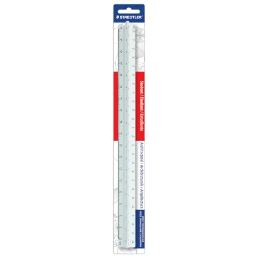 12 Inch Architect Triangular Scale Precision Tool