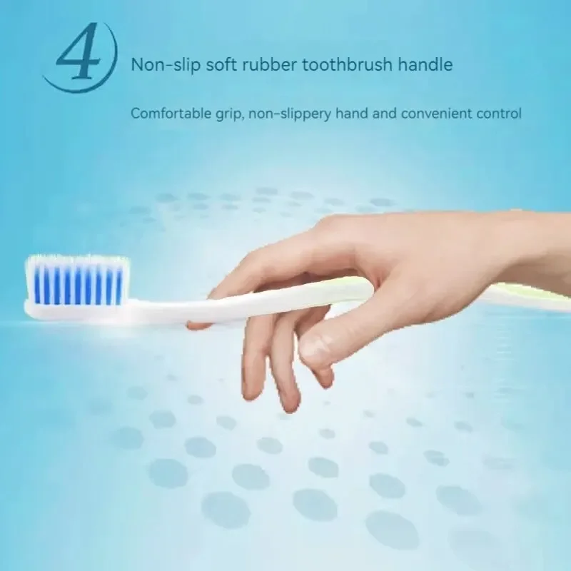 Clogate 6pcs Adult Soft Bristle Toothbrush Whitening Oral Hygiene For Sensitive Gums And Teeth Manual Toothbrush For Home Use