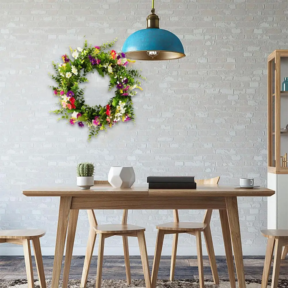 

Easter Cross Wreath With Bow Rattan Garland Hanging Ornament For Home Front Door Wall Garden Decoration Art Gift Supplies R2T9