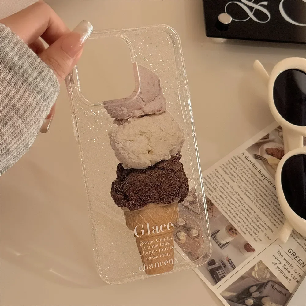 Funda de teléfono transparente con purpurina, carcasa a prueba de golpes para iPhone 16, 15, 14, 12, 13, 11 Pro Max Plus, X, XR