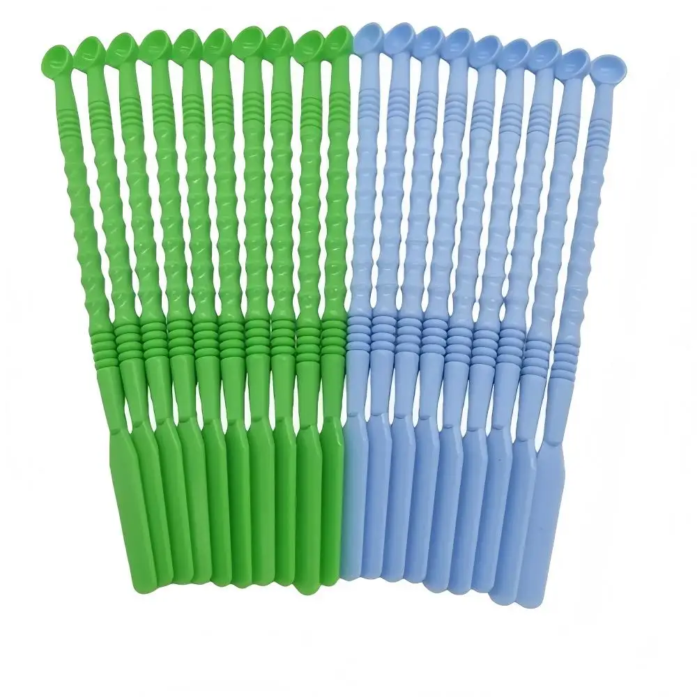 10Pcs Dental Double-Ended Mixing Spatula - Plastic Tool for Cement Powder & Gypsum Dentist Lab Supplies
