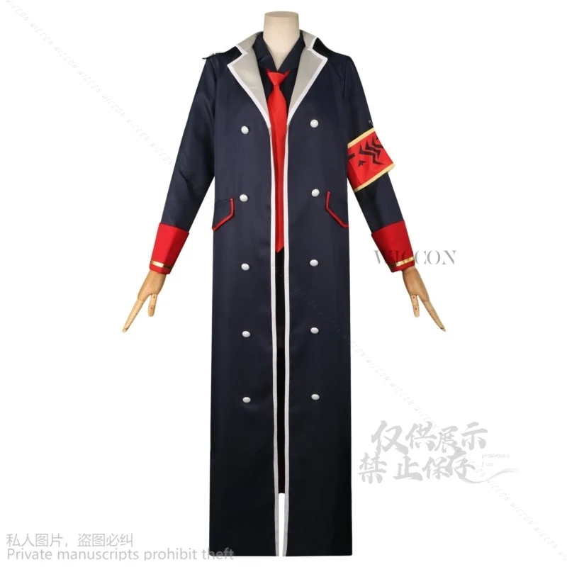 Natsume Iroha Anime Game Blue Archive Cosplay Costume Wig Jk Sailor Skirt Long Trench Black Coat Halloween Party Outfit Women