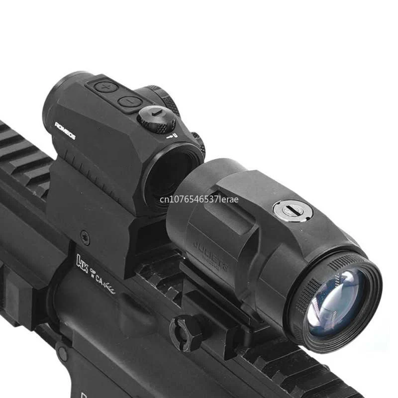 Top Quality ROMEO5 1x20mm Compact 2 MOA Red Dot Sight JULIET3 3X Magnifier Riflescope Hunting Scope With 20mm Riser Rail Mount