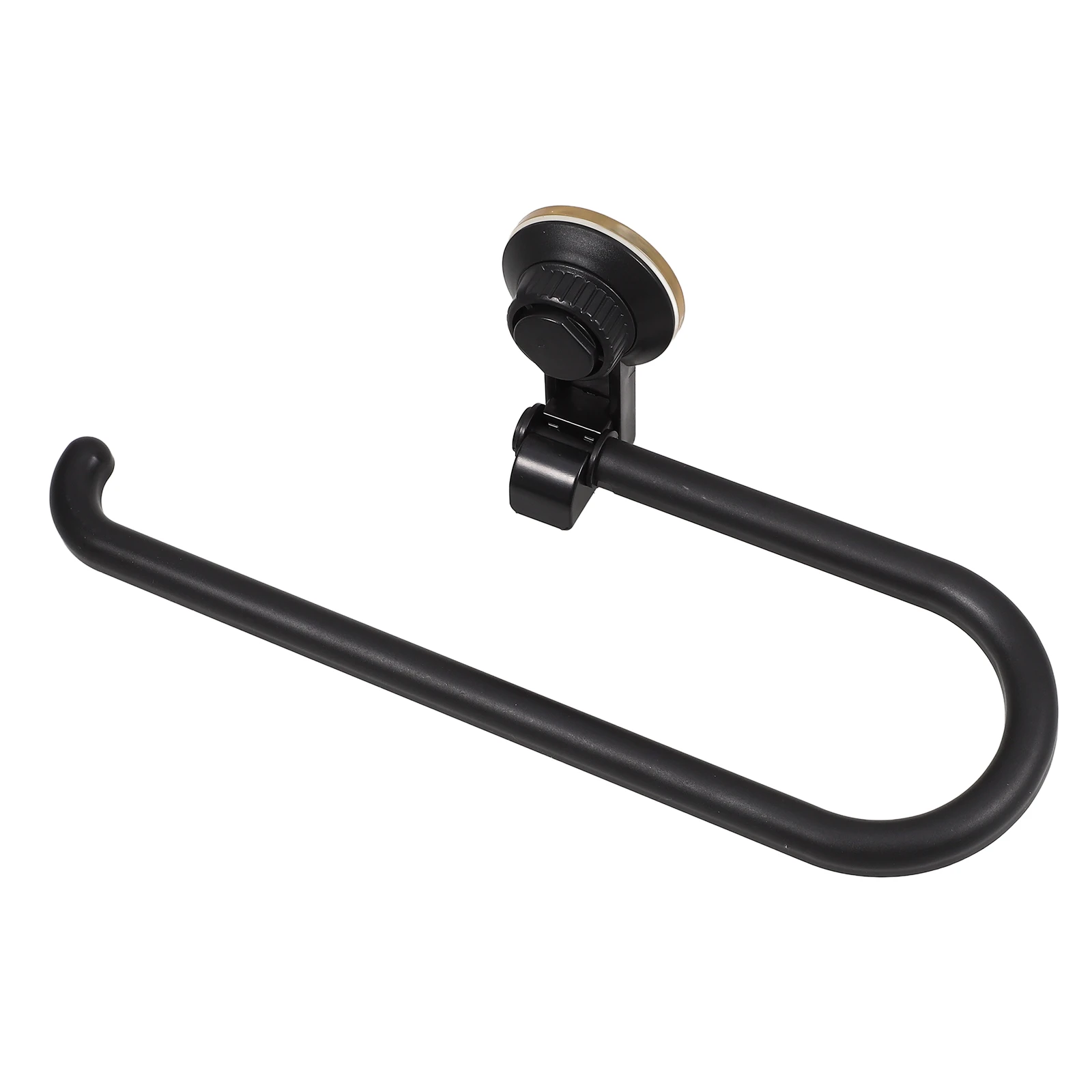 

Wall Mounted Tissue Holder Black Toilet Paper Bathroom Towel Hook Storage Material Space Saving Design Easy Installation