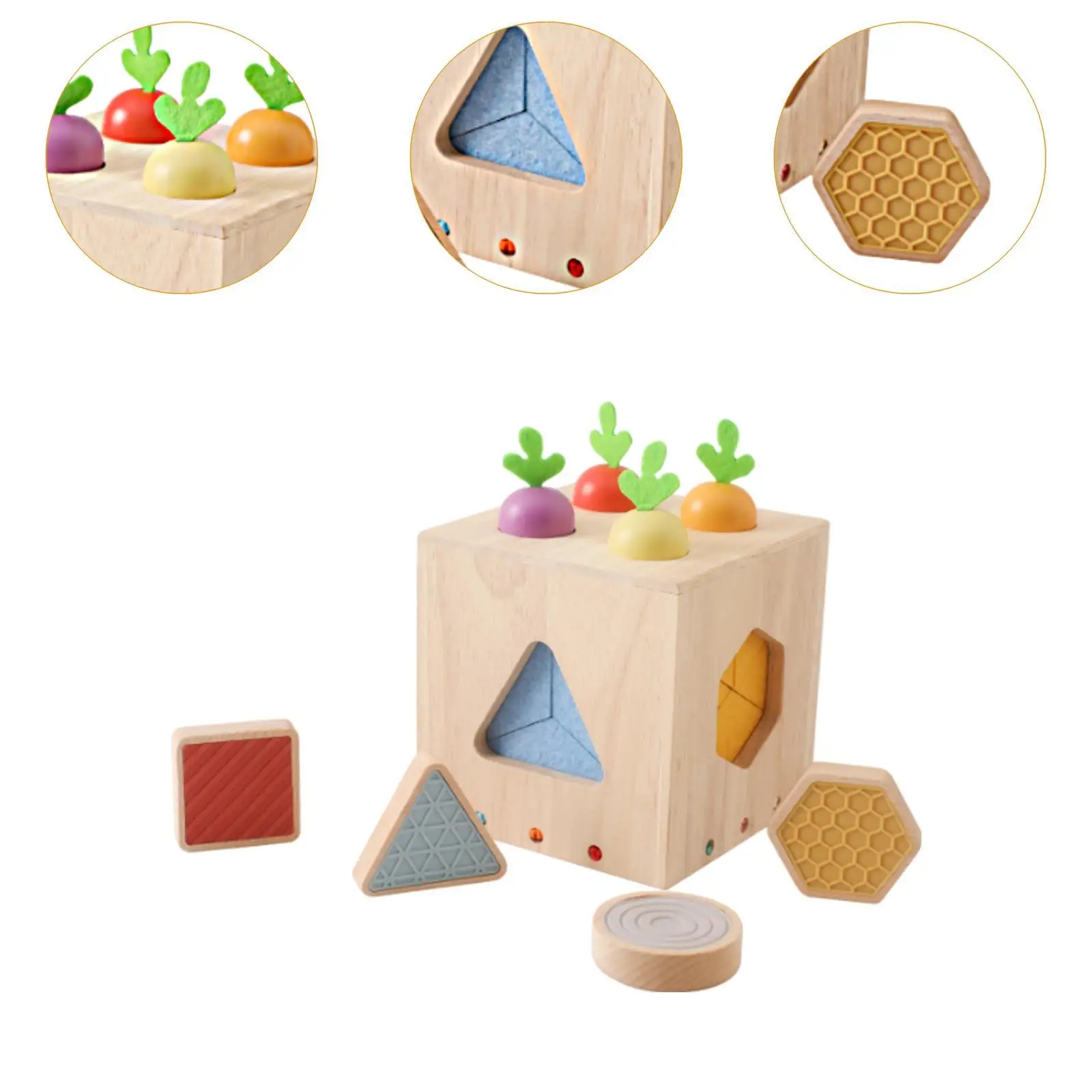 Cube d'activité Montessori pour enfants, jouet mentaires oriel, jeu d'empilage de carottes, boîte de héros pour enfants, garçons, filles