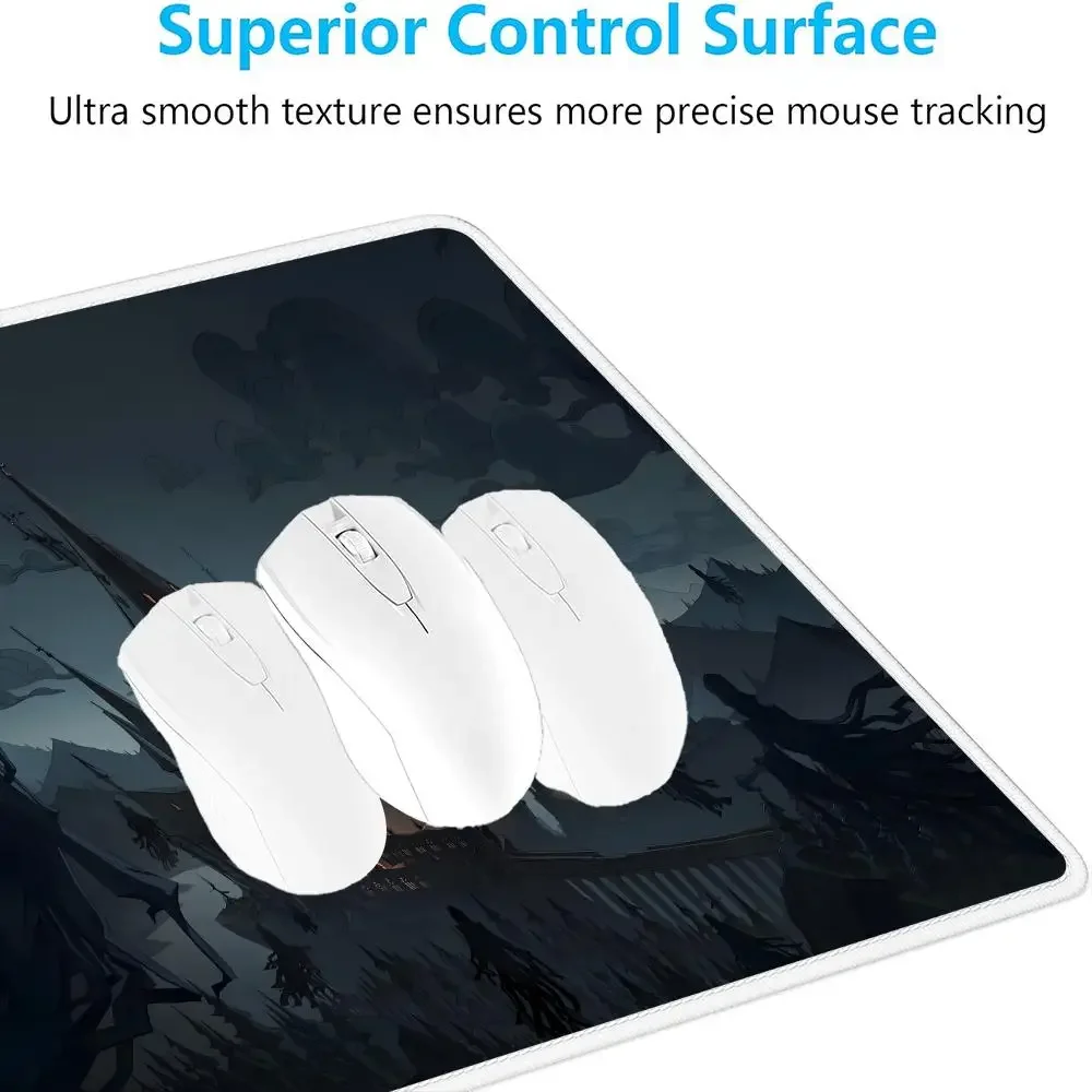 アニメ城陶器職人マウスパッドマウスパッドXXL大型ゲーム用滑り止めオフィスアクセサリーシームエッジラップトップタブレットマットPCプレイマット