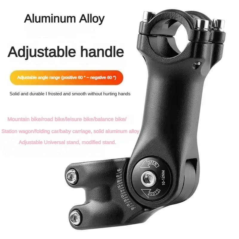 

Adiustable Handle Stand Aluminum Alloy MTB Bike Accessorie 25.4/31.8 Extra High Weight Aluminum Alloy Forged Riser