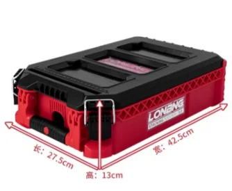 LB-601S-L 3.0 Red Combination Stacking Toolbox Large Storage Box Industrial Multi functional Large Capacity Toolbox