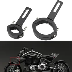 Adjustable Motorcycle Headlight Holder Motorcycle Fog Light Bracket Fork Ear Chopper Headlamp Holder Spotlight Mount Bracket