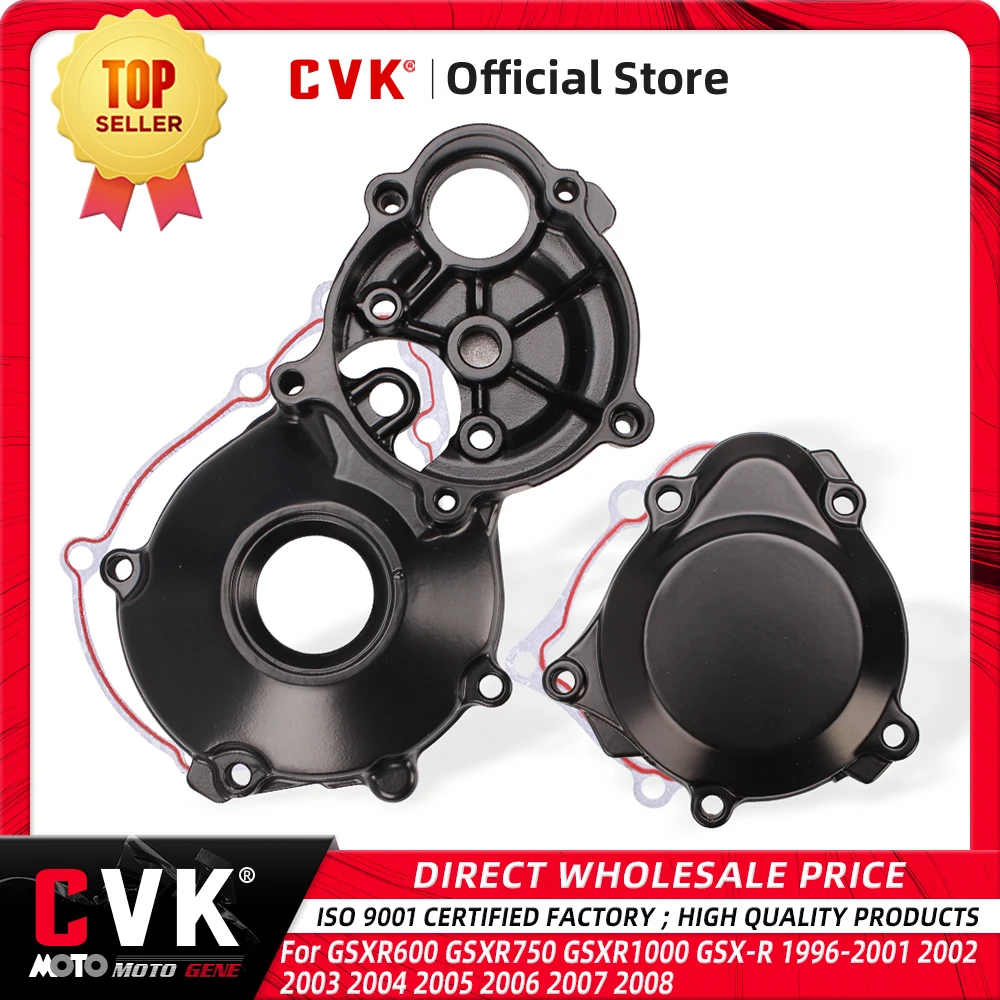 CVK Engine Motor Clutch Gear Cover Case Starter For GSXR600 GSXR750 GSXR1000 GSX-R 1996-2001 2002 2003 2004 2005 2006 2007 2008