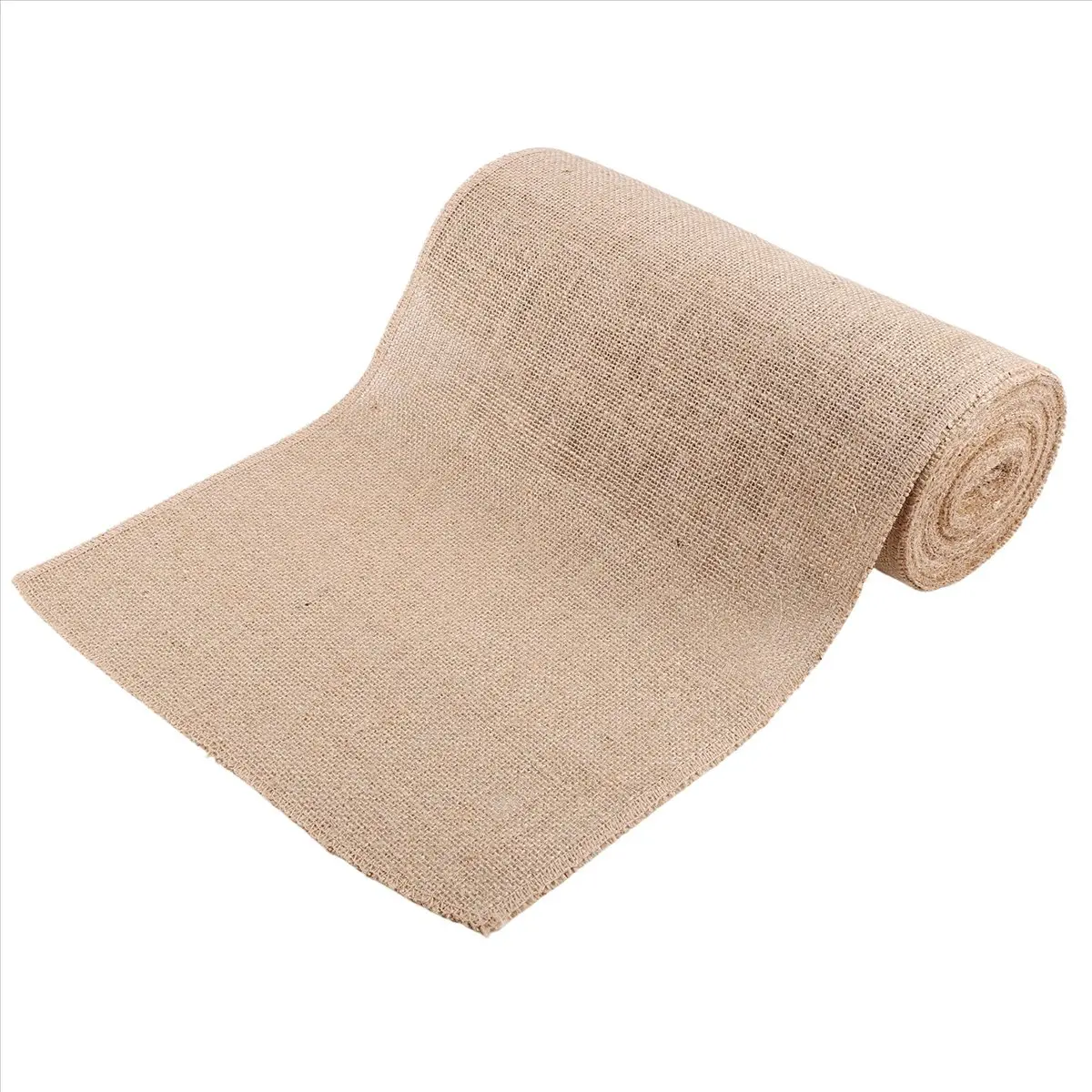 ABJS 1 Roll Burlap Table Runner 30cm Width 10M Long Burlap Fabric Roll Farmhouse Table Runners Country Wedding Decoration