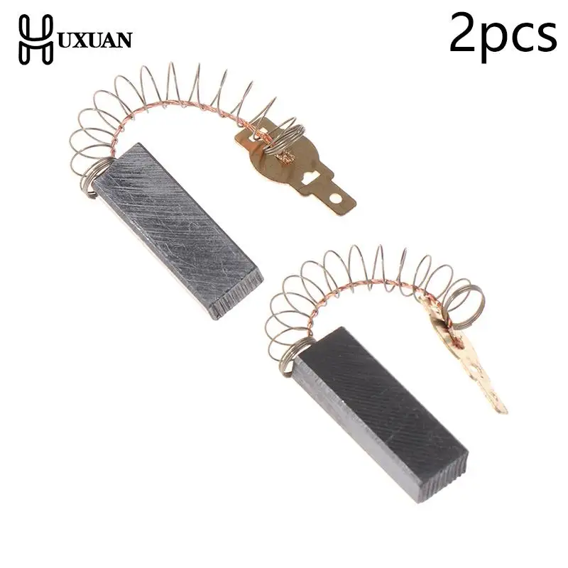 

2pcs Spring And Wires Electric Motor Carbon Brushes For Dust Collector Cleaner