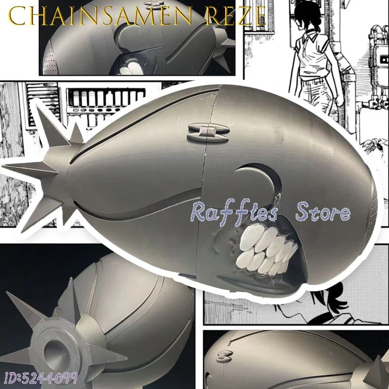 

Raffles Store Adults ChainsMen Reze Bommb Demon Cosplay Headpiece Anime Festival Party Wear Dark Fantasy Style Girls Prop