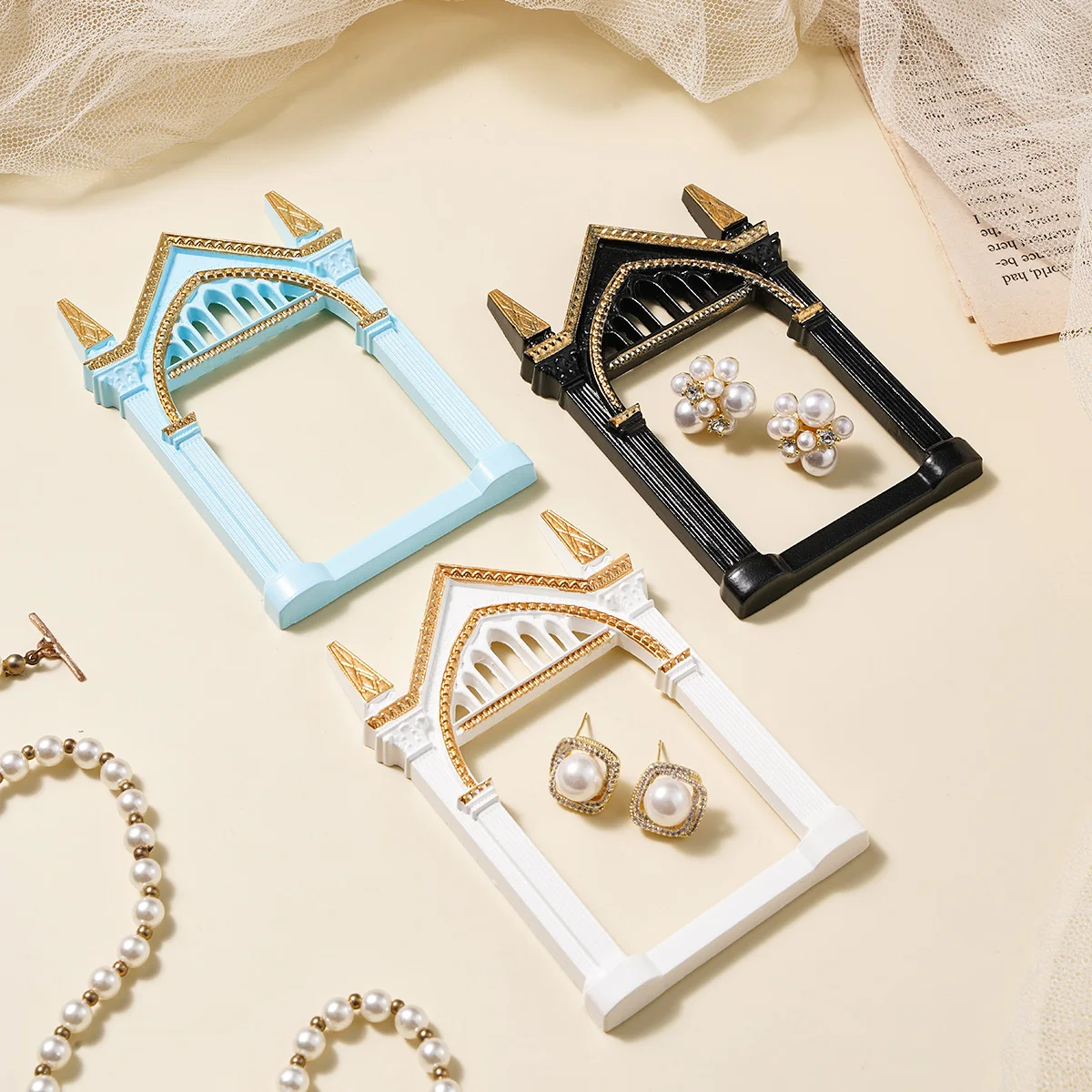 1PC, European-style Resin Material Three-dimensional Pattern Display Frame Decoration Item, DIY Decorative Piece