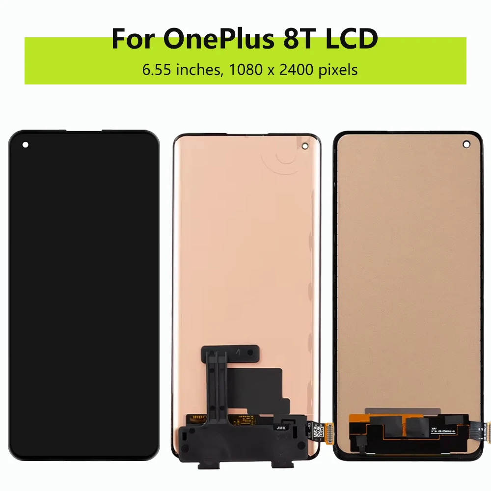 6.55\'\'For OnePlus 8T 1+8T LCD KB2001 KB2000 KB2003 KB2005 LCD Display Touch Screen Digitizer Assembly Replacement