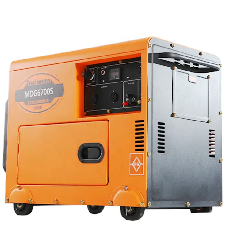 portable diesel generator diesel silent with AVR small silent diesel generators 6kva