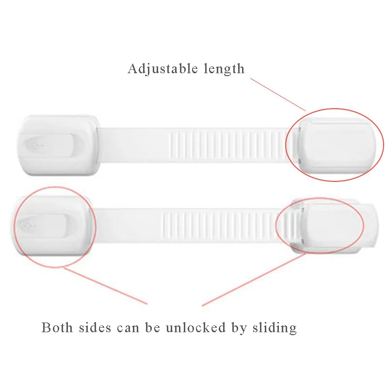 Baby Safety Multi-function Lock Child Protect Lock Adjustable Strap Length Kids Proofing Locks For Fridge Cabinets Drawers