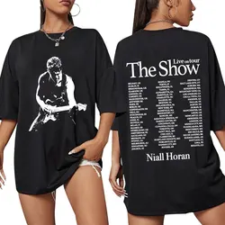 Niall Horan Guitar Photo The Show Live on Tour T Shirt Men Women Fashion Hip Hop Oversized Short Sleeve T-shirts Tops Streetwear