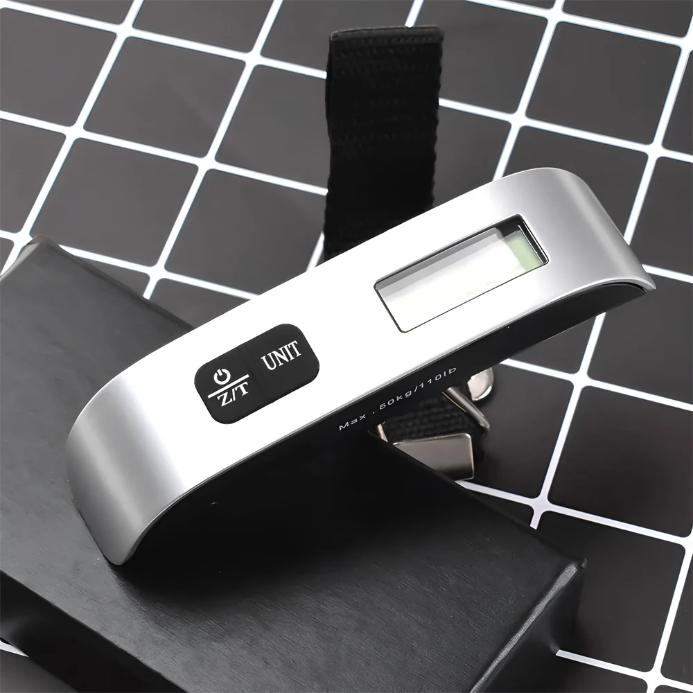 Portable Scale Digital LCD Display 110lb/50kg Electronic Luggage Hanging Suitcase Travel Weighs Baggage Bag Weight Balance Tools - view 4