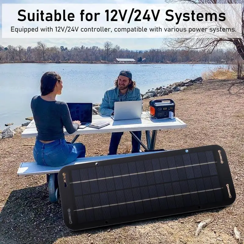 12V 20W Solar Trickle Charger Car Battery Maintainer Waterproof Solar Panel Charging Kit Solar Battery Charger For Cars