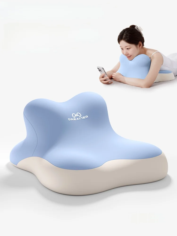 Bedtime Face down Pillow Reading And Phone Playing Essential Small Memory Foam Pillow for Sleeping on Bed Universal Use