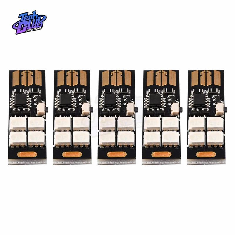 Luz LED RGB con Sensor táctil, lámpara de mesa de lectura de libros, 5050 RGB, luz nocturna regulable para banco de energía, ordenador portátil, PC