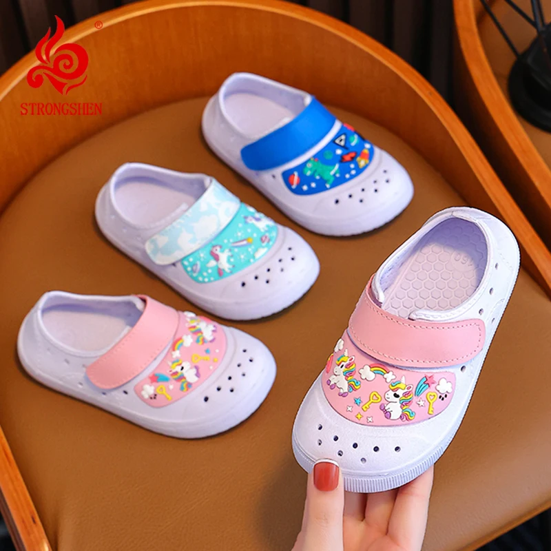 

STRONGSHEN Kids Sandals Summer Girls Boys Sneakers Breathable Hollow Out Children Sports Shoes Baby Toddlers Beach Sandalias