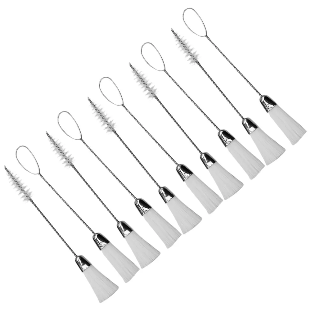 10Pcs Cleaning Brush Double Ended Soft Bristle Extended Portable Sewing Machine Keyboard Desk Gap Cleaner Keyboard Brush Cleaner