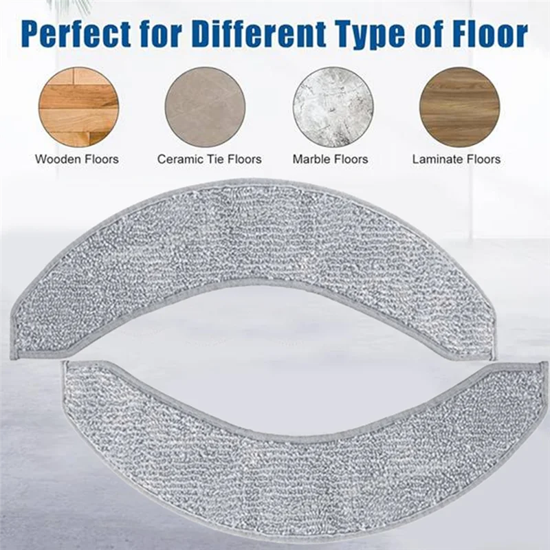 【Berserk】Скань для швабры для Irobot Roomba Combo 10 Max, запасные части, эффективные аксессуары для бытовой чистки, 6 шт.