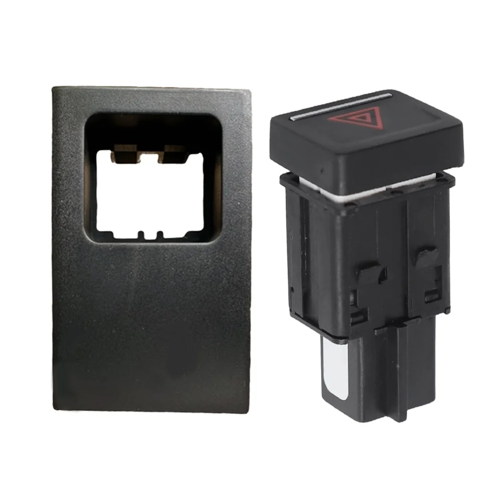 Plastic Hazard Double Flash Switch Button With Panel Compatible with For Golf 7 MK7 R Line 5GG953509 5GG919221
