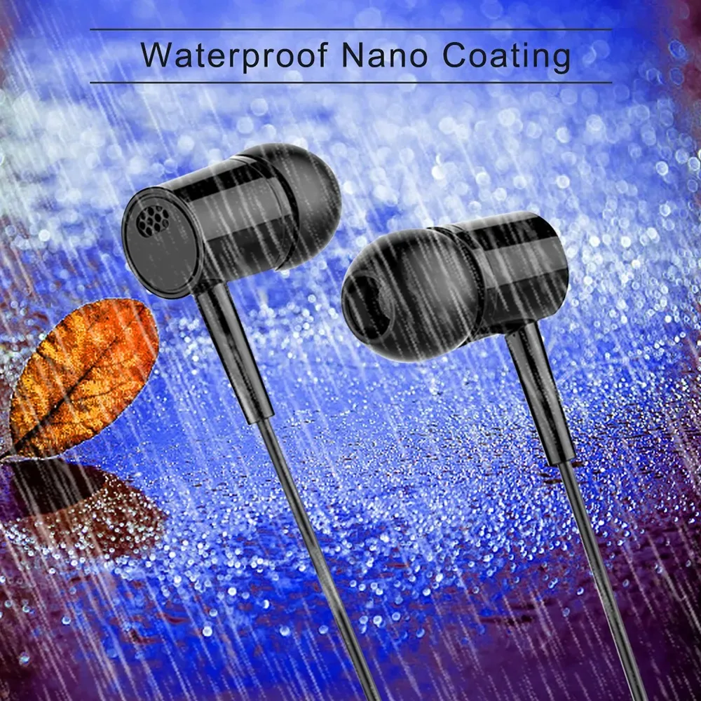 New 3.5MM Jack In-Ear Wired Earphone Wired Headphone With Mic 3.5MM Headset Hifi Bass Phone Computer Earbuds